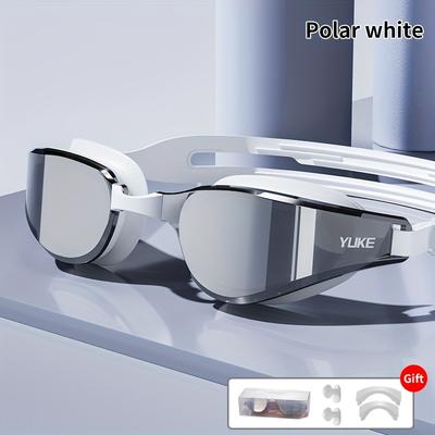 TEMU Hd Waterproof Swim Goggles For - Coated Lens, Racing & Outdoor , Best For Christmas