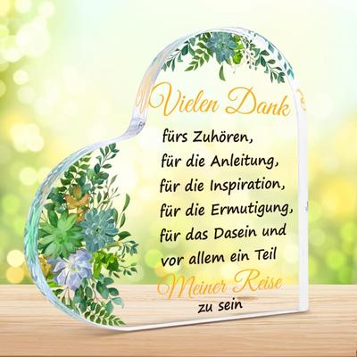 TEMU Thank You Gifts For Women Thanks For Everything Farewell Gift Teacher Educator Gifts Acrylic Decorative Gifts Thank You Gift For Girlfriend Colleagues Birthday Gift Image