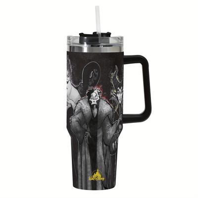 TEMU 2d Villain Character 40oz Stainless Steel Printed Mug With Lid And Straw, Insulated Or Non-insulated, Portable Water Bottle, Car, Home, Office, Travel, Gift, 1pc Image