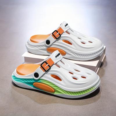 TEMU Stylish Colorful Platform Clogs For Men Women Super Comfortable 3.0cm Thick Sole Anti - Slip Affordable Price Casual Wear Summer Clogs Blend Fashion And Function Offering Safety At A Great Price Image