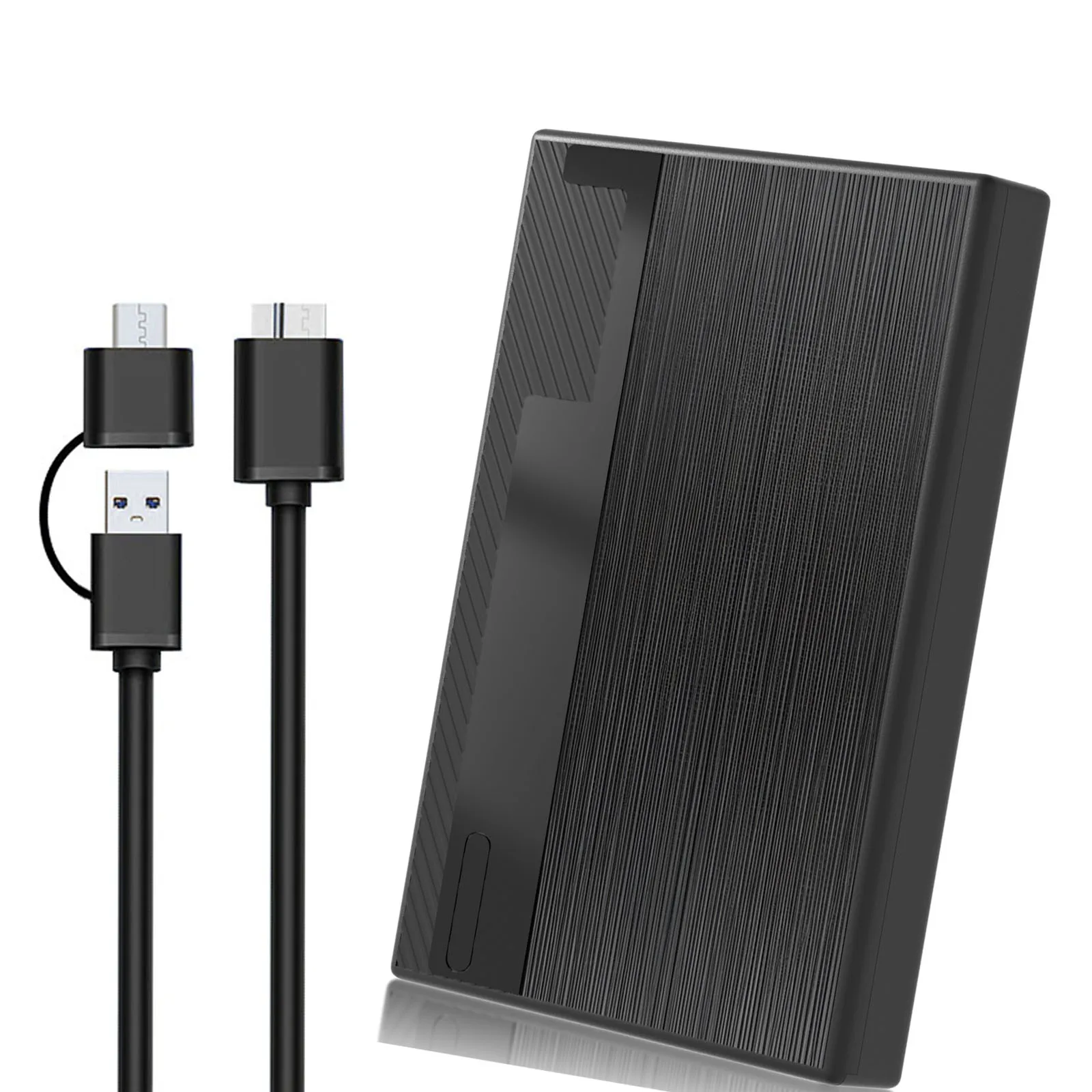 Tragbare externe Festplatte 1 TB Speicherweiterung HDD USB 3.0 USB-C für PC, Mac, Laptop, Telefon, PS4, Xbox One, Büro und Spiel Image
