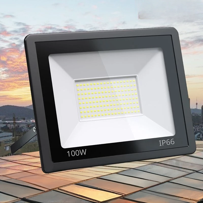 LED-Flutlichter für den Außenbereich, 10 W, 20 W, 30 W, 50 W, 100 W, 150 W, 200 W, 300 W, AC220 V, AC110 V, ultrahelle Garten- und Garagenbeleuchtung, LED-Außenleuchte