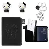 Vintage schwarze Hello Kitty Reisepass Clip Cartoon süße japanische Kawaii tragbare Bankkarte Aufbewahrung Clip Geburtstagsgeschenk Dekoration