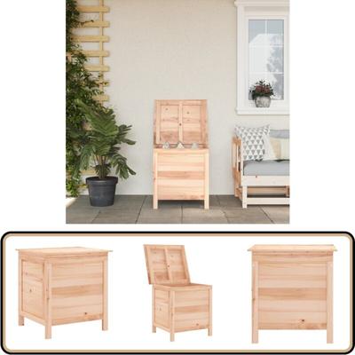 Vidaxl - Gartentruhe 50x49x56,5 cm Massivholz Tanne - Holz Gartenbox - Außenaufbewahrung Image
