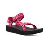 Sandale TEVA "W MIDFORM UNIVERSAL", Gr. 41, neon floral pink, lila, Textil, sportlich, Schuhe
