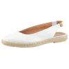 Slingsandale VERBENAS "Kiara Nucleo", Damen, Gr. 42, weiß, Leder, casual, Schuhe, Sommerschuh, Slingsandale, Slipper, Schlupfschuh mit Juterahmen