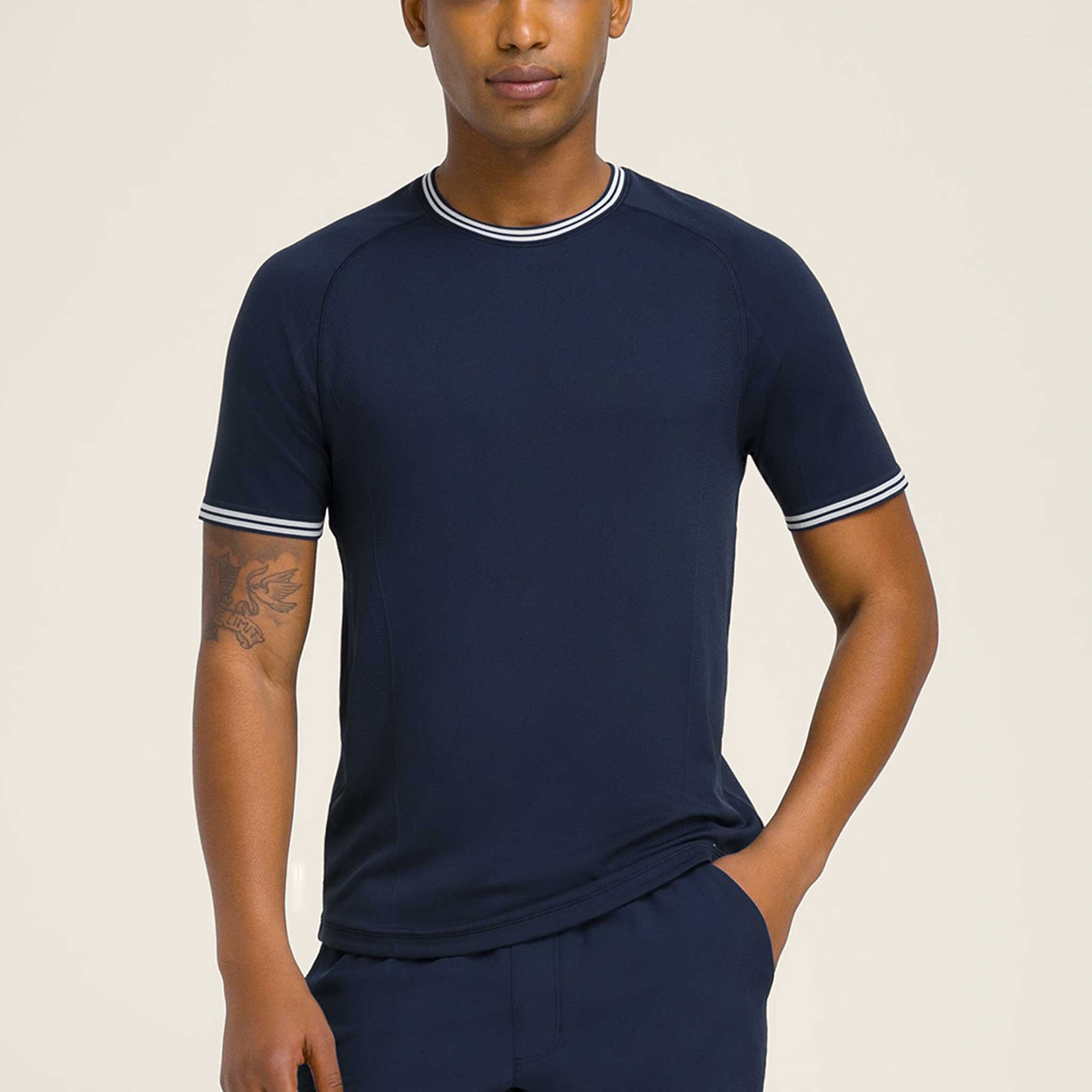 Wilson Court Performance Crew Men's Tennis Apparel Classic Navy