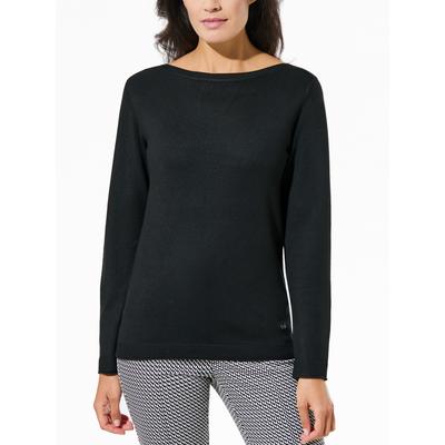 Walbusch Damen U-Boot-Pullover Hautschmeichler Schwarz Image