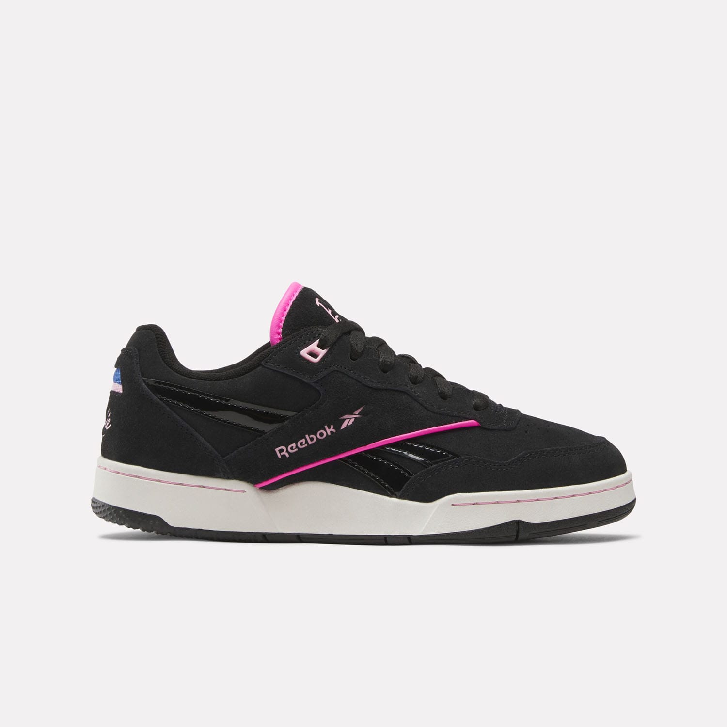Reebok Mens X Barbie BB 4000 II Trainers in Black Pink - Size UK 7.5 | Reebok Sale | Discount Designer Brands