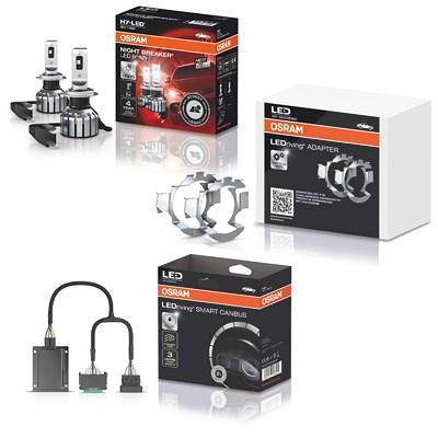 Osram 2x H7 NIGHT BREAKER LED Next Gen + CANBUS 1 + ADAPTER 1 [Hersteller-Nr. 40438653] für Opel Image