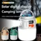 Lampe LED solaire à double source de lumière, éclairage d'extérieur, lumière de secours, affichage