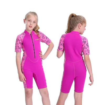 Kids Wetsuits Shorty Youth Wetsuit 2mm Neoprene Swimsuit for Kids Boys Girls Toddler Water Aerobics