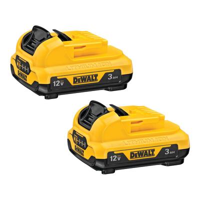 DeWalt 12V MAX 3.0 Ah Lithium-Ion Battery DCB124-2 - 2/Case