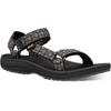 Sandale TEVA "Winsted Sandal Mens", Gr. 48,5, schwarz (schwarz, grau), Textil, gemustert, sportlich, Schuhe, mit Klettverschluss
