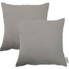 Sitzkissen TOM TAILOR HOME "Dove", grau (grau, unifarben), B:40cm L:40cm, Baumwolle, Dekokissen_Sitzkissen_Kissenhüllen, TOM TAILOR unifarbenes, abgestepptes Sitzkisssen DOVE, 2er Pack