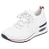 Slip-On Sneaker REMONTE, Damen, Gr. 39, weiß, Textil, Lederimitat, sportlich, Schuhe, Freizeitschuh, Halbschuh, Slipper mit modischem Keilabsatz