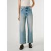 Gerade Jeans PEPE JEANS "STRAIGHT JEANS UHW", Damen, Gr. 32, Länge 32, used dirty blau, Denim/Jeans, Obermaterial: 100% Baumwolle, casual, straight fit knöchellang, Jeans, mit hohem Bund