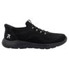Slip-On Sneaker RIEKER SPORT "Ready2GO", Damen, Gr. 36, schwarz, Textil, Lederimitat, sportlich, Schuhe, Halbschuh, Freizeitschuh, Slipper mit MemoSoft-Innensohle, Topseller