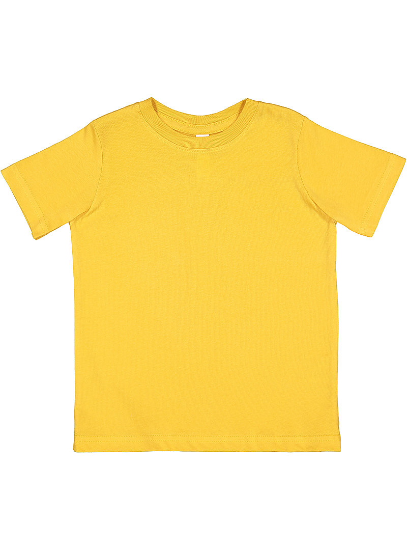 Rabbit Skins 3321 Toddler Fine Jersey T Shirt in Mustard size 7 | Cotton LA3321, RS3321 - Rabbit Skins