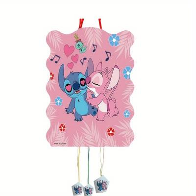 TEMU Stitch-themed Piñata Suitable For Birthday, Graduation, And Decorations. Easy To Fill With A Pull-string Design, Making It A Birthday Decoration That Enhances The Party Atmosphere. Image