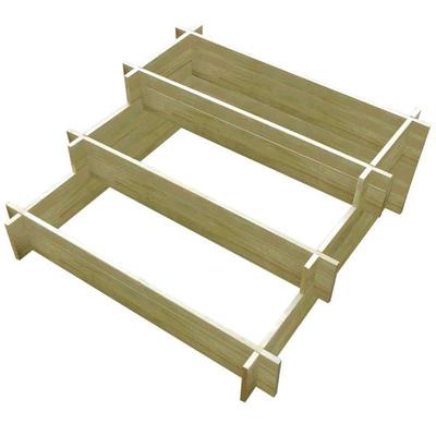 TEMU Stable Frame Construction Garden Bed For Planting Vegetables, Flowers, And Decorative Plants Perfect Outdoor For Gardens, , And 90 X 90 X 35 Cm Image