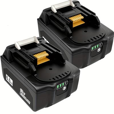 TEMU 2x 6.0ahli-ion Replacement Battery For 194204-5 194205-3 194309-1 194230-4 Bl1815 Bl1815n Bl1820 Bl1820b Bl1830 Bl1830b Bl1835 Bl1840 Bl1840b Bl1845 Bl1850 Bl1850b Bl1860 Bl1860b Lxt400 Image