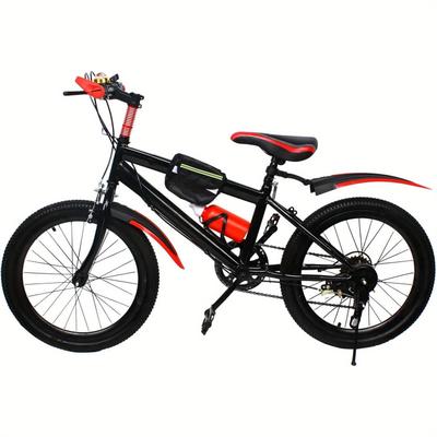 TEMU Mountain Bike Bicycle 20 Inch Bicycle Mtb Youth Bike Mountain Bike 6 Gears Red Image