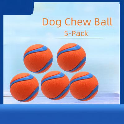 TEMU 5pcs Dog Chew Ball Set, For Pet Dogs Dog Chew Balls, Teeth Cleaning And Fun Recommended Pet Supplies Image