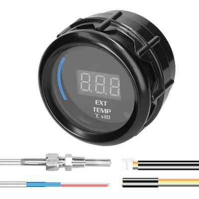 52 mm Abgastemperaturanzeige, digitales Auto-Ext-Temp-Messgerät, LED-Anzeige EGT (40–120) ℃ x 10