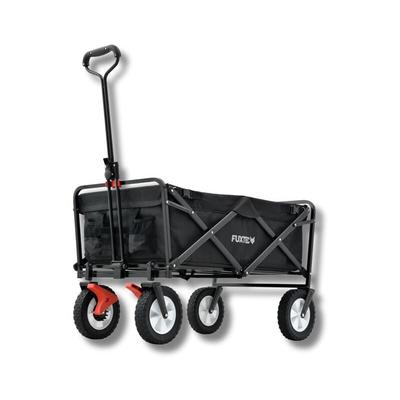 Bollerwagen FX-CT100, faltbarer Transportwagen, 75kg Traglast, kompakt klappbar, schwarz, für Image