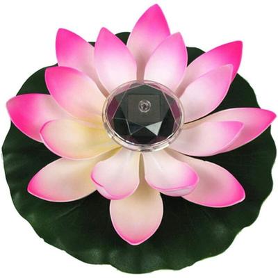 Beijiyi - Lotus-Licht, Solar-Schwimmteich-Dekoration, Lotusblume, LED-Farbwechsel, Blumen, Image