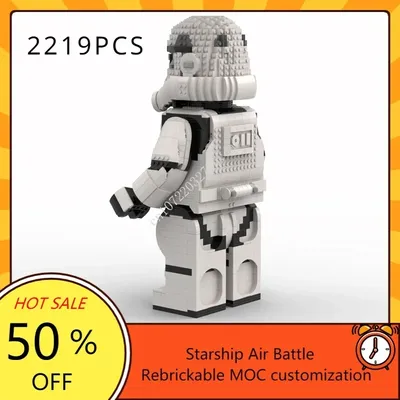 2219PCS MOC Raum Schlacht Serie Trooper Mega Abbildung Modell Bausteine Technologie Ziegel DIY Image