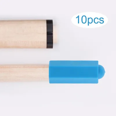 10x Pool Queue Spitze Abdeckung Gummi Billard Tipps Abdeckung Snooker Pool Stange Schutzhülle Image
