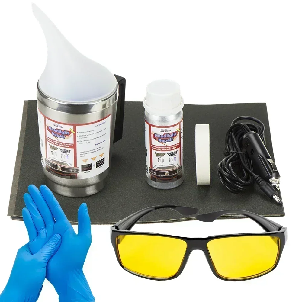 Auto Scheinwerfer Polnischen Restaurierung Kit Scheinwerfer Polieren Reinigung Kit Anti-Scratch Hydrophobe Auto Scheinwerfer Reparatur Polnischen Werkzeug Image