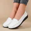Frauen Wohnungen Fashion Echtes Leder Keil Outdoor Schuhe Frauen Slip Auf Frauen Casual Schuhe