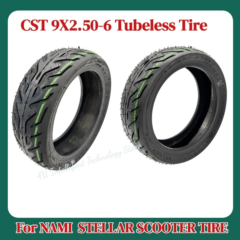 9X2.50-6 CST explosionsgeschützter schlauchloser Reifen pannensicher für Nami Stellar Elektroroller Ersatzteil Image