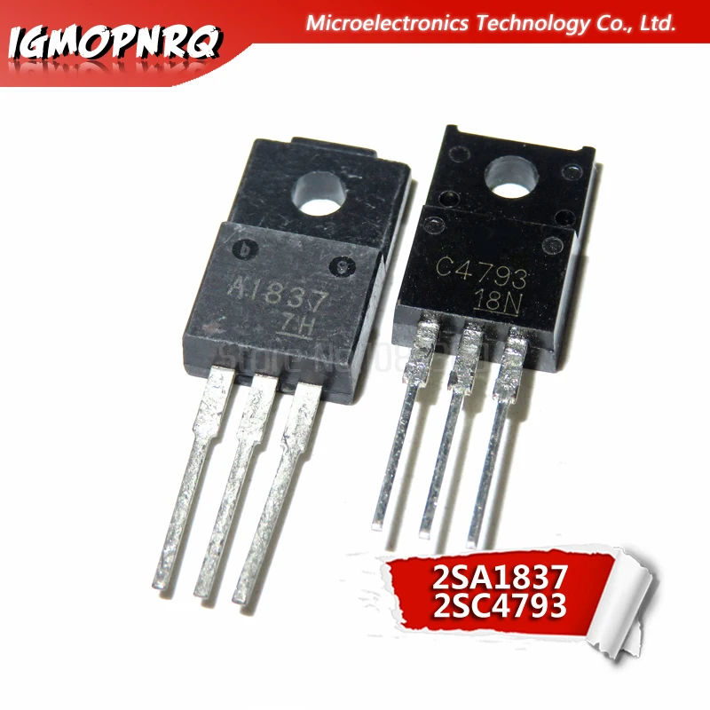 10 stücke a1837 c4793 2 sa1837 2 sc4793 (5 stücke * a1837 + 5 stücke * c4793) TO-220F Stereo paar Röhre neues Original Image