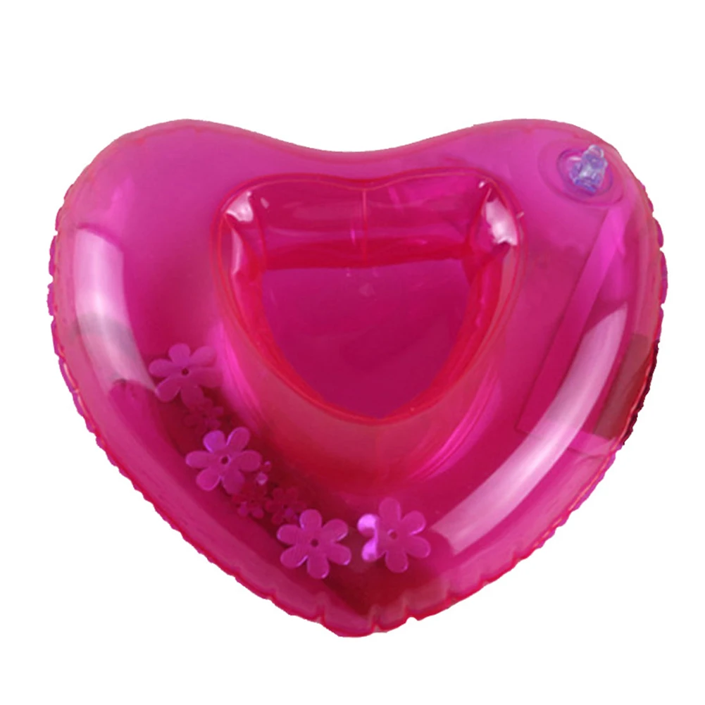 Herzförmiges Schwimmbad getränk schwimmt multifunktion ales schwimmendes Wasser becher untersetzer Kinder bad dusch spielzeug für Schwimmbad Image