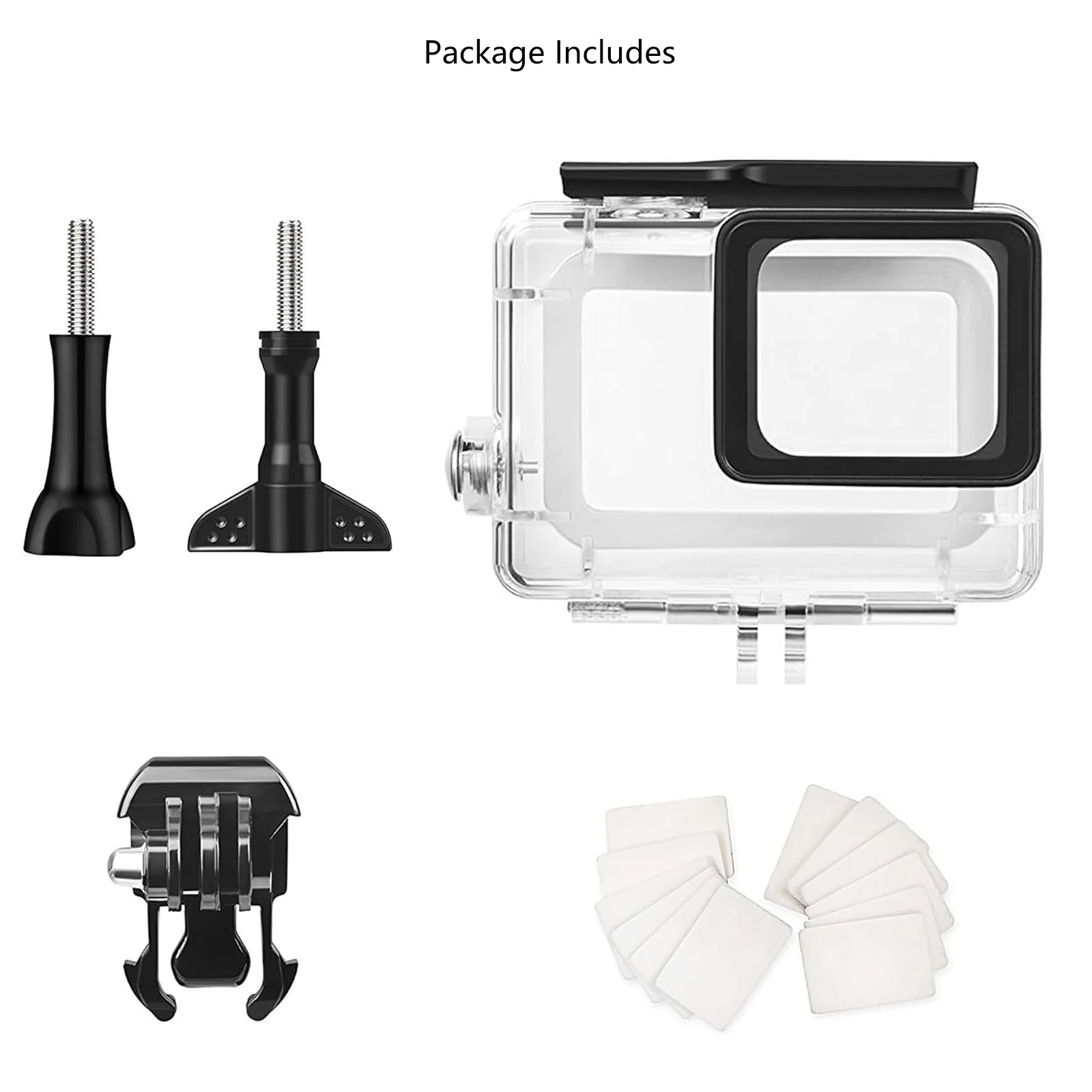 Probty für GoPro Hero 5 6 7, schwarzes wasserdichtes Gehäuse, Unterwassertauchen, Schutzgehäuse für GoPro 5-Kamera-Zubehör Image