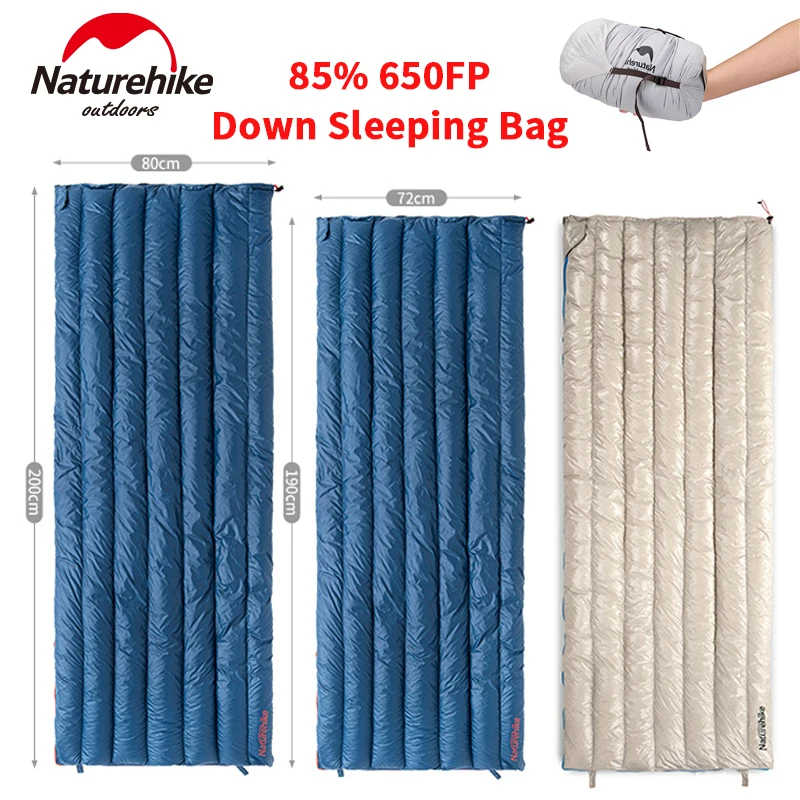 Naturehike Entendaunenschlafsack 650FP 85 % Winterwandern Schlafsack Outdoor Camping Tourismus Umschlag Wasserdicht Ultraleicht Image