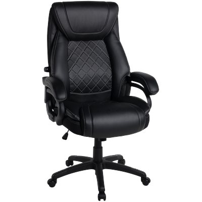 Chefsessel DUO COLLECTION "Chefsessel Benito XXL", schwarz (schwarz, schwarz), B:70cm H:117cm T:73cm, 70% Polyurethane, 25% Polyester, 5% sonstige Fasern, Stühle, Federkern, Lordosenunterstützung, bis 150 kg belastbar Image