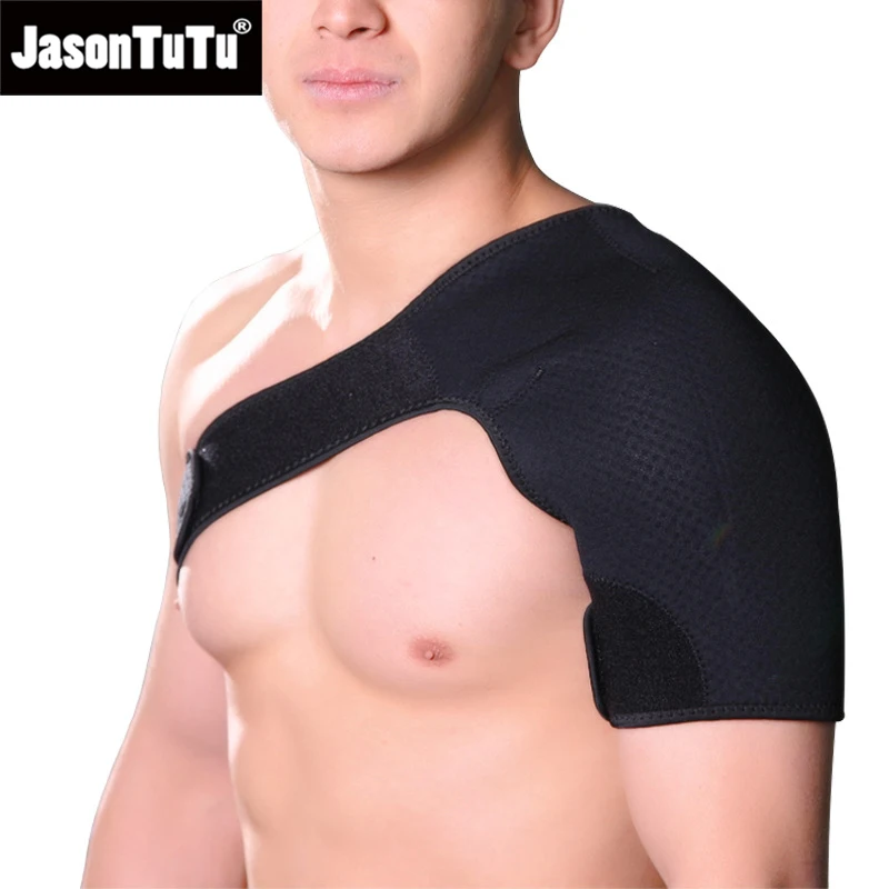 JASONTUTU 1-teilige Schulterstütze für Männer und Frauen, Kompressionsärmelwickel für Schulter und Rücken Image