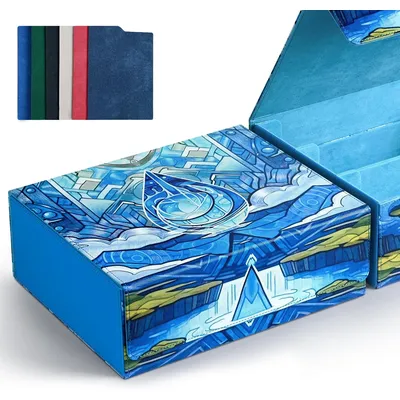 MTG Deck Box, über 1800 Karten-Aufbewahrungsbox mit sechs Kartenteiler, Magnetverschluss, Image
