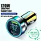 120W USB Digital Display Car Charger Fast Charging 2 port USB PD Charger in Car PD Car Adapter For