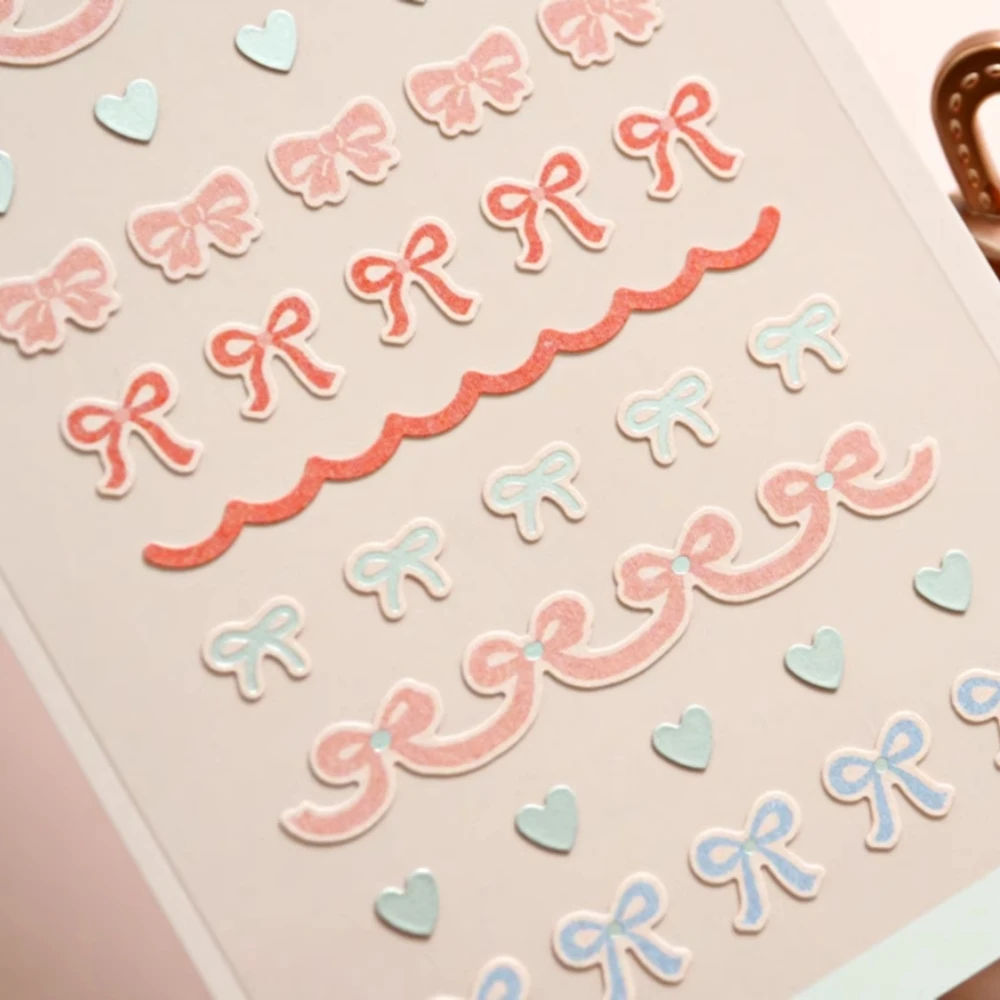 Koreanische Importmarke Suatelier Rosa Seidenband Fliege Mini Aufkleber Scrapbooking Diy Journaling Tagebuch Briefpapier Aufkleber 121 Image