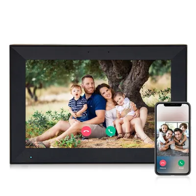 2025 PF1006 Digital Picture Frame 10.1 Inch 32GB Storage Smart WiFi digital photo frame with