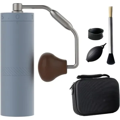 X-Ultra Manual Coffee Grinder-Pacific Blue, Well-built Sturdy Metal Body, Assembly Stainless Steel