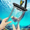Custodia universale impermeabile per telefono Nuoto Borsa impermeabile Custodia protettiva per telefono subacqueo Custodia protettiva per iPhone 11 12 13 14 Pro Max X