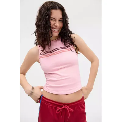 Motel Runaba Open Back Top - Pink S at Urban Outfitters