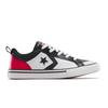 Sneaker CONVERSE "PRO BLAZE", Gr. 39, schwarz, rot, weiß, Leder, sportlich, Schuhe